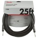 Fender Professional 25ft Straight Instrument Cable, Black - Pack