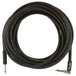 Fender Professional 25ft Straight/Angle Instrument Cable, Black - Cable