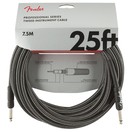 Fender Professional Series 7.5M/25ft Instrument Cable, Gray Tweed