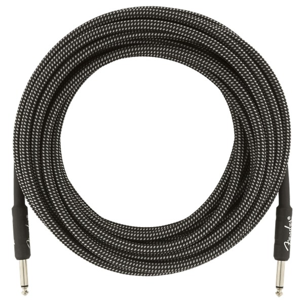 Fender Professional 25ft Straight Instrument Cable, Gray Tweed - Cable
