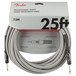 Fender Professional 25ft Straight Instrument Cable, White Tweed - Front