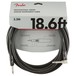 Fender Professional 18.6ft Straight/Angle Instrument Cable, Black - Pack