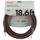 Fender Professional Series Instrument Cable 5.5M / 18.6', Red Tweed