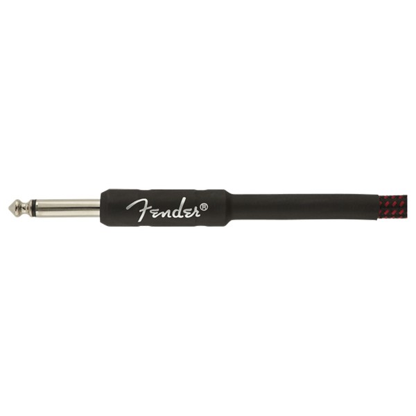 Fender Professional 18.6ft Straight Instrument Cable, Red Tweed - Jack