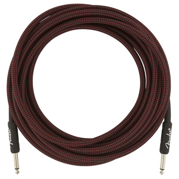 Fender Professional 18.6ft Straight Instrument Cable, Red Tweed - Cable