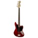 Squier Vintage Modified Jaguar Bass Special, Crimson Red Transparent front view