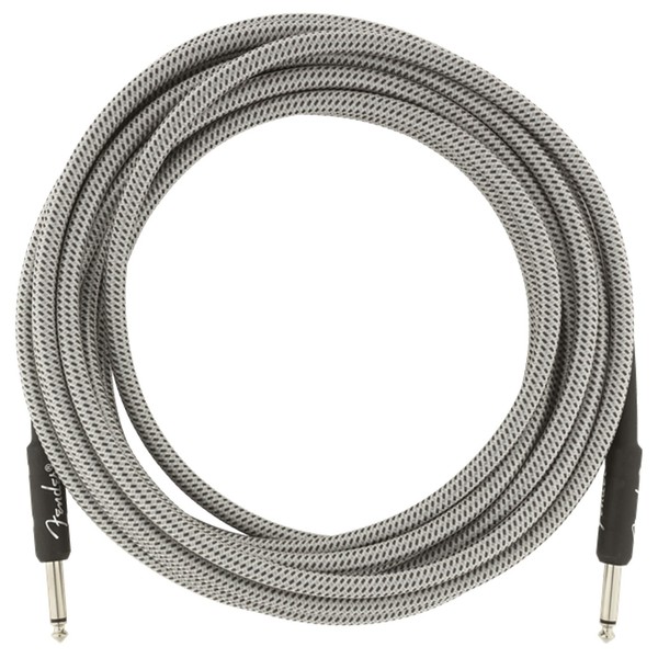 Fender Professional 18.6ft Straight Instrument Cable, White Tweed - Cable