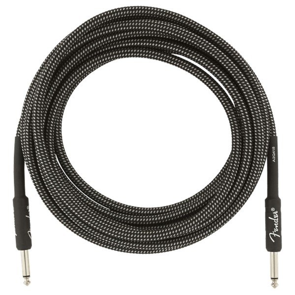 Fender Professional 15ft Straight Instrument Cable, Gray Tweed - Cable