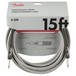 Fender Professional 15ft Straight Instrument Cable, White Tweed - Pack