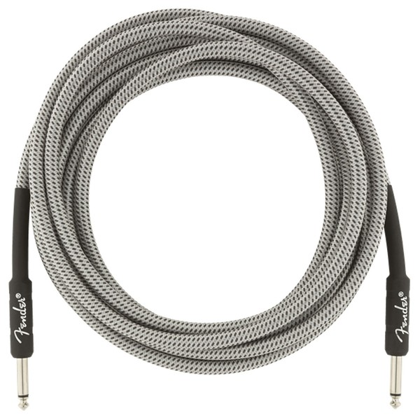 Fender Professional 15ft Straight Instrument Cable, White Tweed - Cable