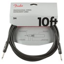 Fender Professional 3M/10ft Straight Instrument Cable, Black