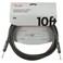Fender Profesjonell 10 Fot Lang Rett Instrumentkabel, Svart