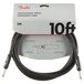 Fender Professional 10ft Straight Instrument Cable, Black - Pack