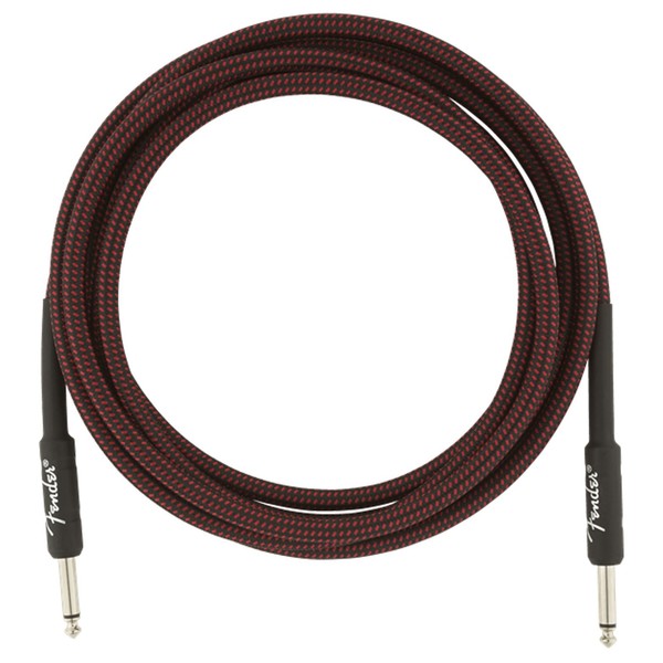 Fender Professional 10ft Straight Instrument Cable, Red Tweed - Cable