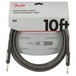 Fender Professional 10ft Straight Instrument Cable, Gray Tweed - Pack