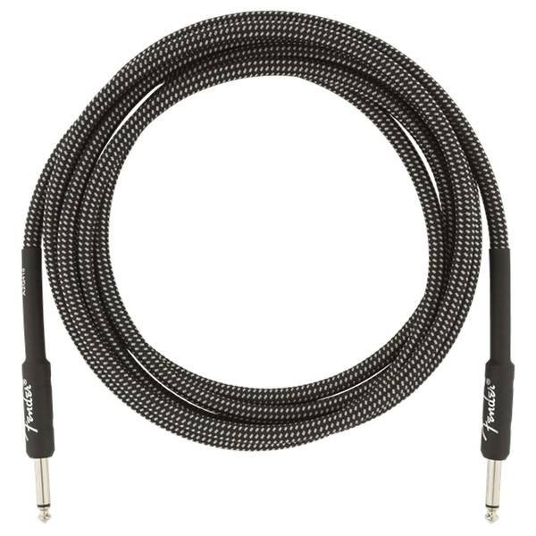 Fender Professional 10ft Straight Instrument Cable, Gray Tweed - Cable