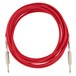 Fender Original 18.6ft Straight Instrument Cable, Fiesta Red