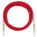 Fender Original 4.5M/15ft Straight Instrument Cable, Fiesta Red