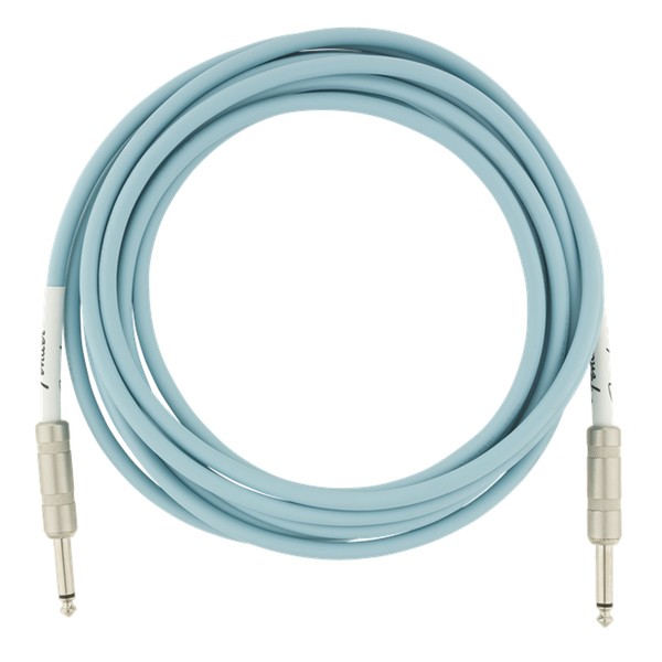 Fender Original 10ft Straight Instrument Cable, Daphne Blue