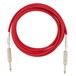 Fender Original 10ft Straight Instrument Cable, Fiesta Red