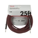 Fender Professional Instrumentenkabel, 25 Fu&szlig;, gerade, Red Tweed