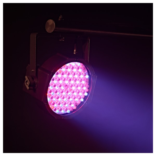 Sol 144 x 10mm Flat LED Par Can by Gear4music