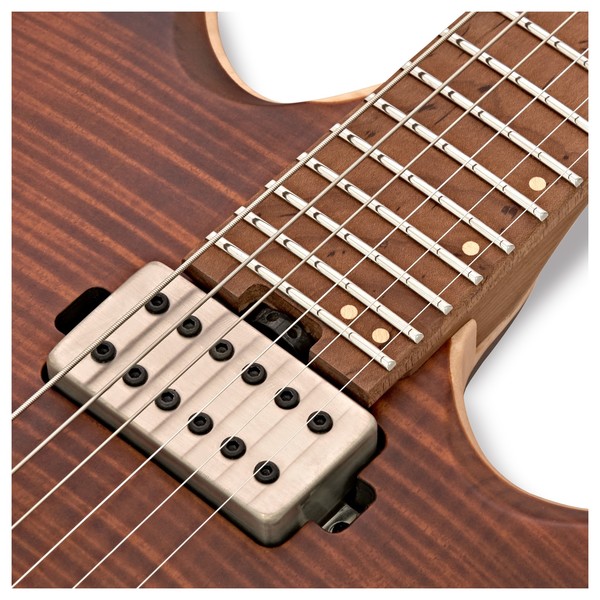 Jackson USA Misha Mansoor Juggernaut HT6FM, Satin Amber Tiger Eye close 1