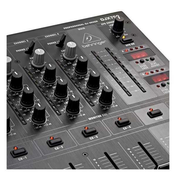 Behringer DJX750 DJ Pro Mixer- close up 1