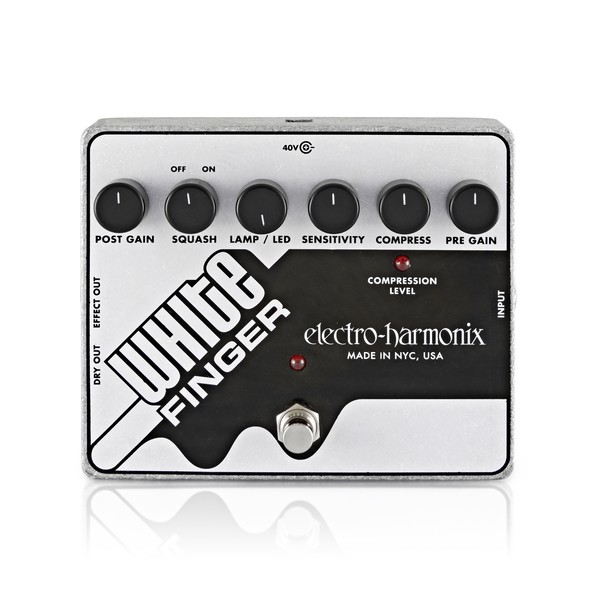 Electro Harmonix White Finger Analog Optical Compressor - Top