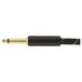 Fender Deluxe 10ft Straight/Angle Instrument Cable, Black Tweed - Jack 2