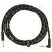 Fender Deluxe 10ft Straight/Angle Instrument Cable, Black Tweed - Cable