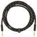 Fender Deluxe 10ft Straight Instrument Cable, Black Tweed- Cable