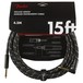 Fender Deluxe 15ft Straight/Angle Instrument Cable, Black Tweed - Pack