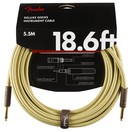 Fender Deluxe 18.6ft Straight Instrument Cable, Tweed