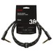 Fender Deluxe 3ft Angle Instrument Cable, Black Tweed - Pack