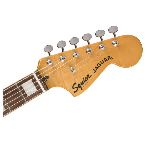 Squier Classic Vibe 70s Jaguar LRL, Surf Green - headstock