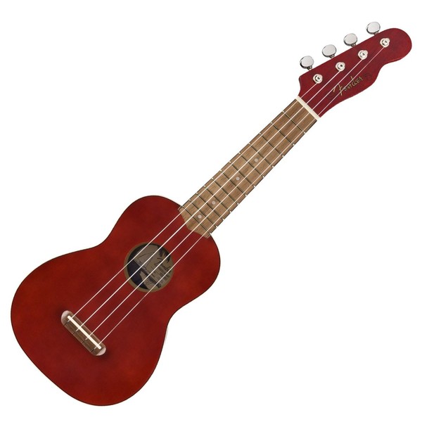 Fender Venice Soprano Ukulele WN, Cherry - Front