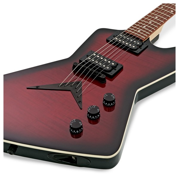 Ｊ.ディーン DISC Dean ZX Flame Top, Trans Red at Gear4music