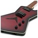 Dean ZX Flame Top, Trans Red close