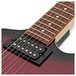 Dean ZX Flame Top, Trans Red close2