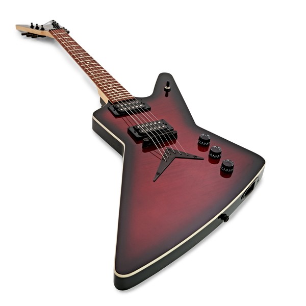 ギター d,hFender DISC Dean ZX Flame Top, Trans Red at Gear4music