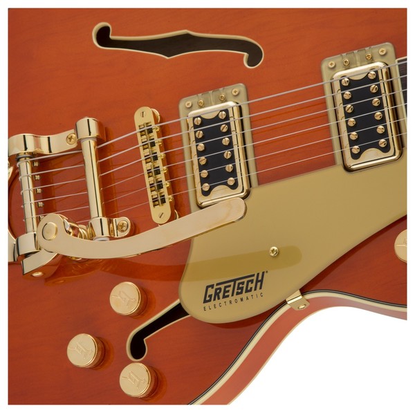 Gretsch G5655TG Electromatic CB Jr, Orange Stain - pickups
