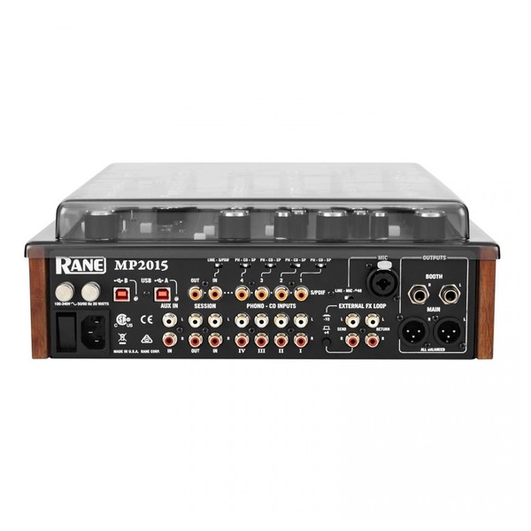 Decksaver MP2015 DJ Mixer Cover - Rear