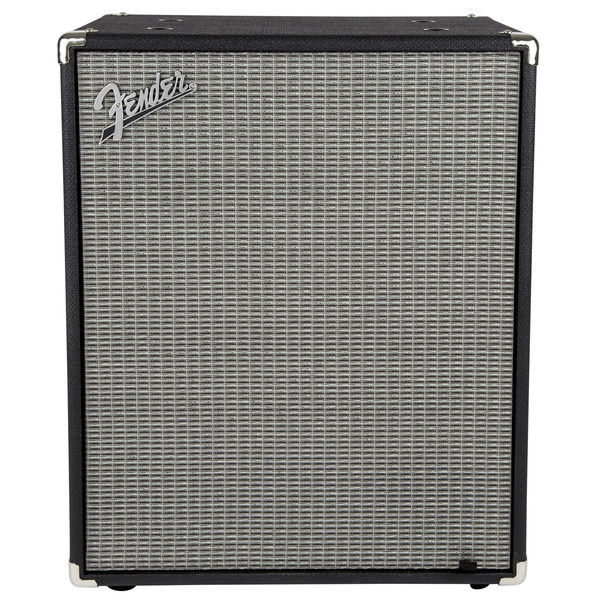 Fender Rumble 2x10 Bass Cabinet, Black/Silver