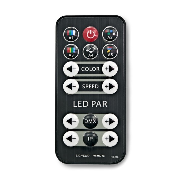 Mini Party LED and COB Par Set by Gear4music controller