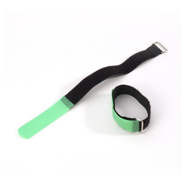 Adam Hall Hook and Loop Cable Tie Pack of 10, 160 mm x 16 mm, Green