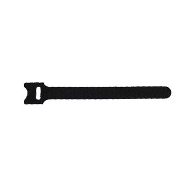 Adam Hall Hook and Loop Cable Tie Pack of 10, 150 mm x 22 mm, Black