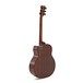 Dean Mako Dave Mustaine Flame Top Electro Acoustic, Gloss Natural back