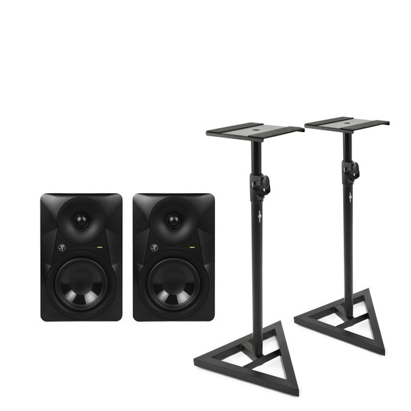 Mackie MR624 6.5'' Powered Studio Monitor Pair with Stands