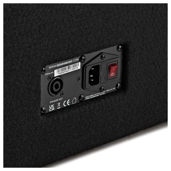 SubZero 12" Active Floor Monitor back close